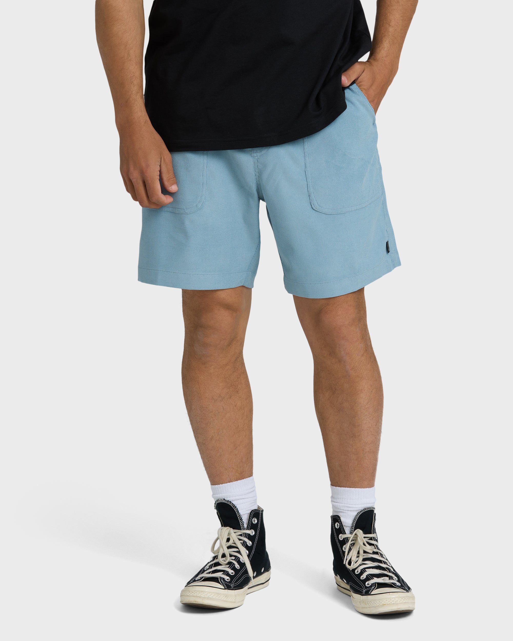 De La Cruz Cord 18" Hybrid Shorts - Blue Fog