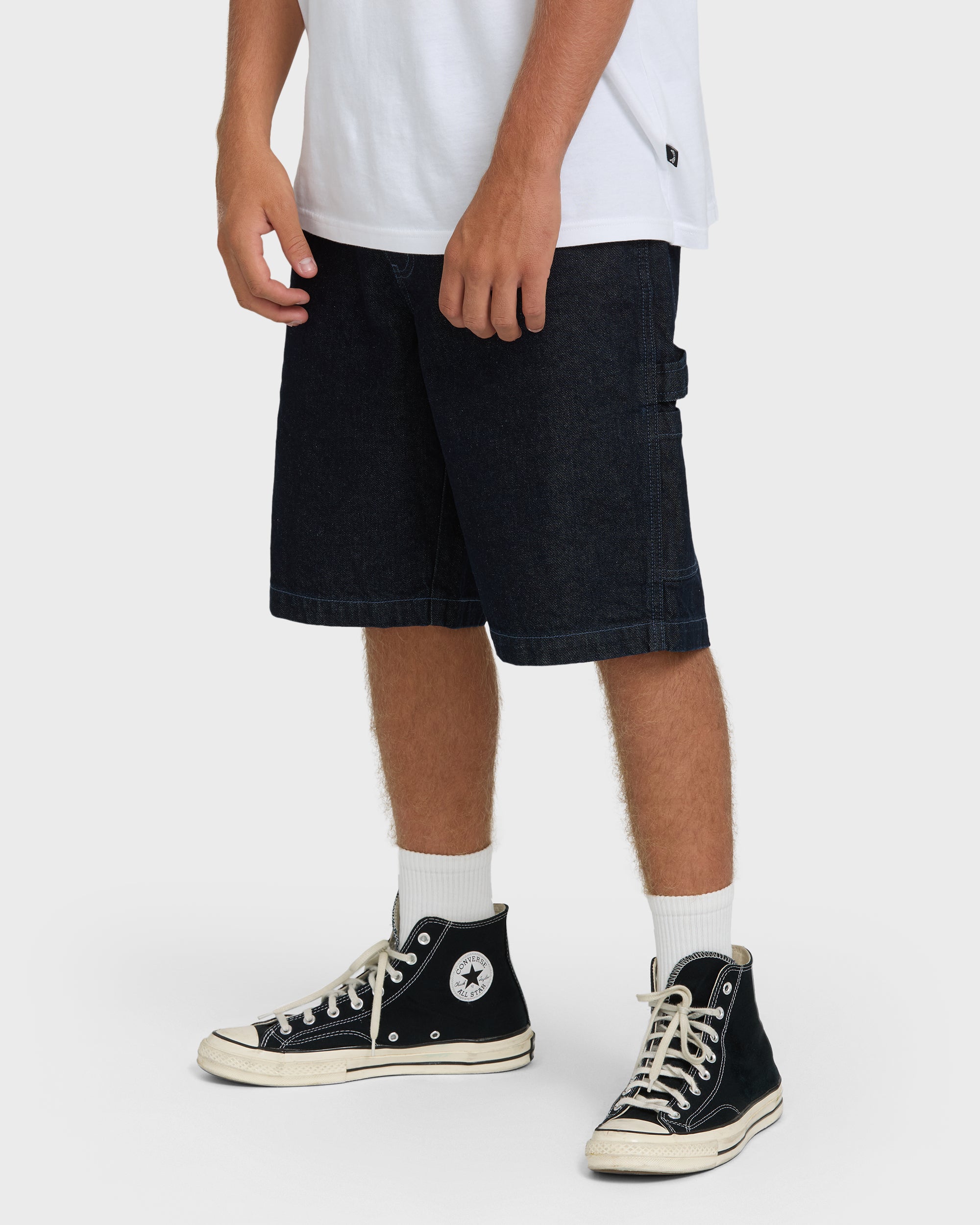 Bad Dog 22" Denim Shorts - Dark Denim