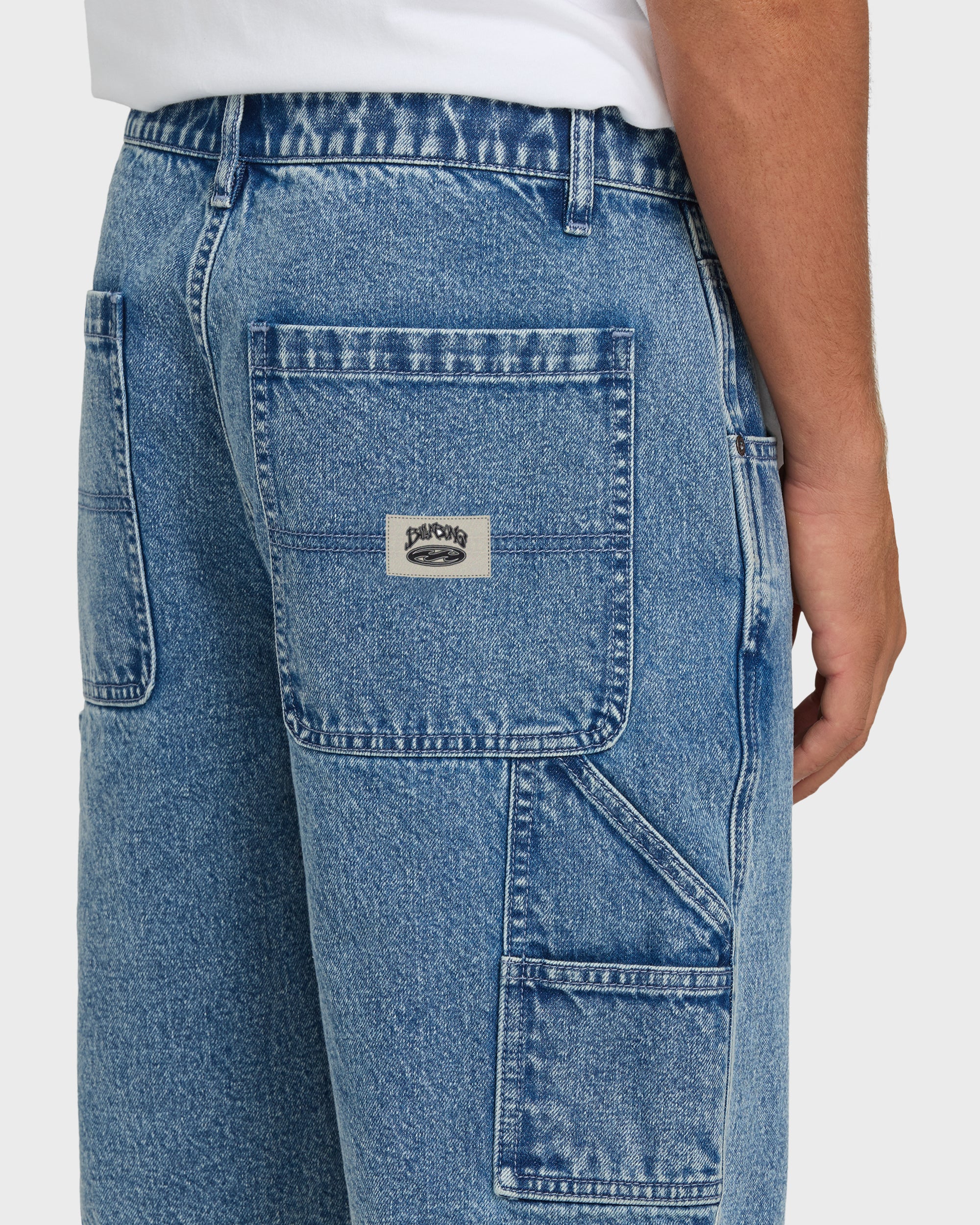 Bad Dog 22" Denim Shorts - Faded Denim