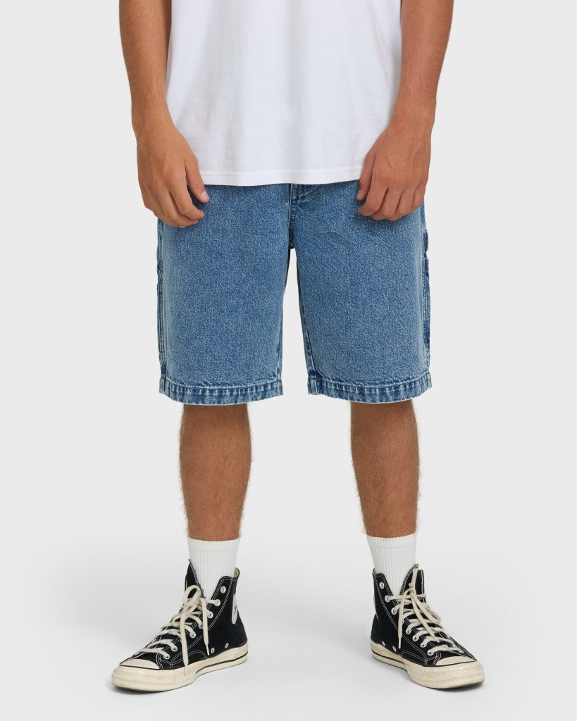 Bad Dog 22" Denim Shorts - Faded Denim