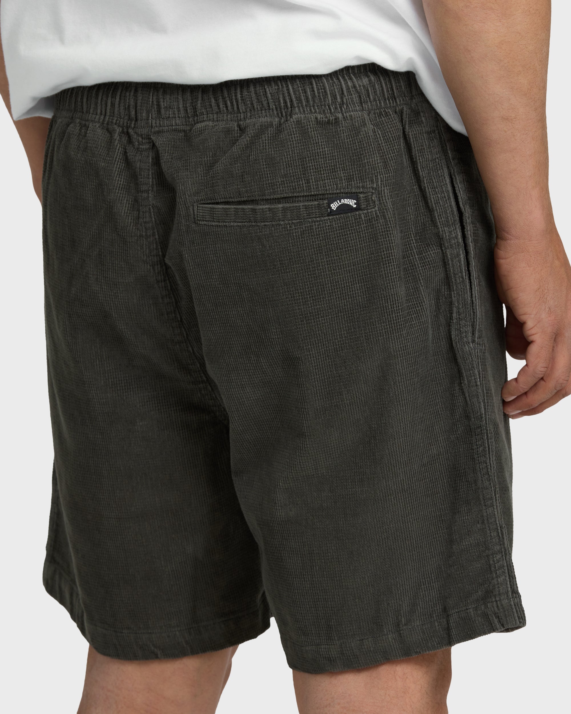Larry Layback 17" Corduroy Shorts - Dark Gray