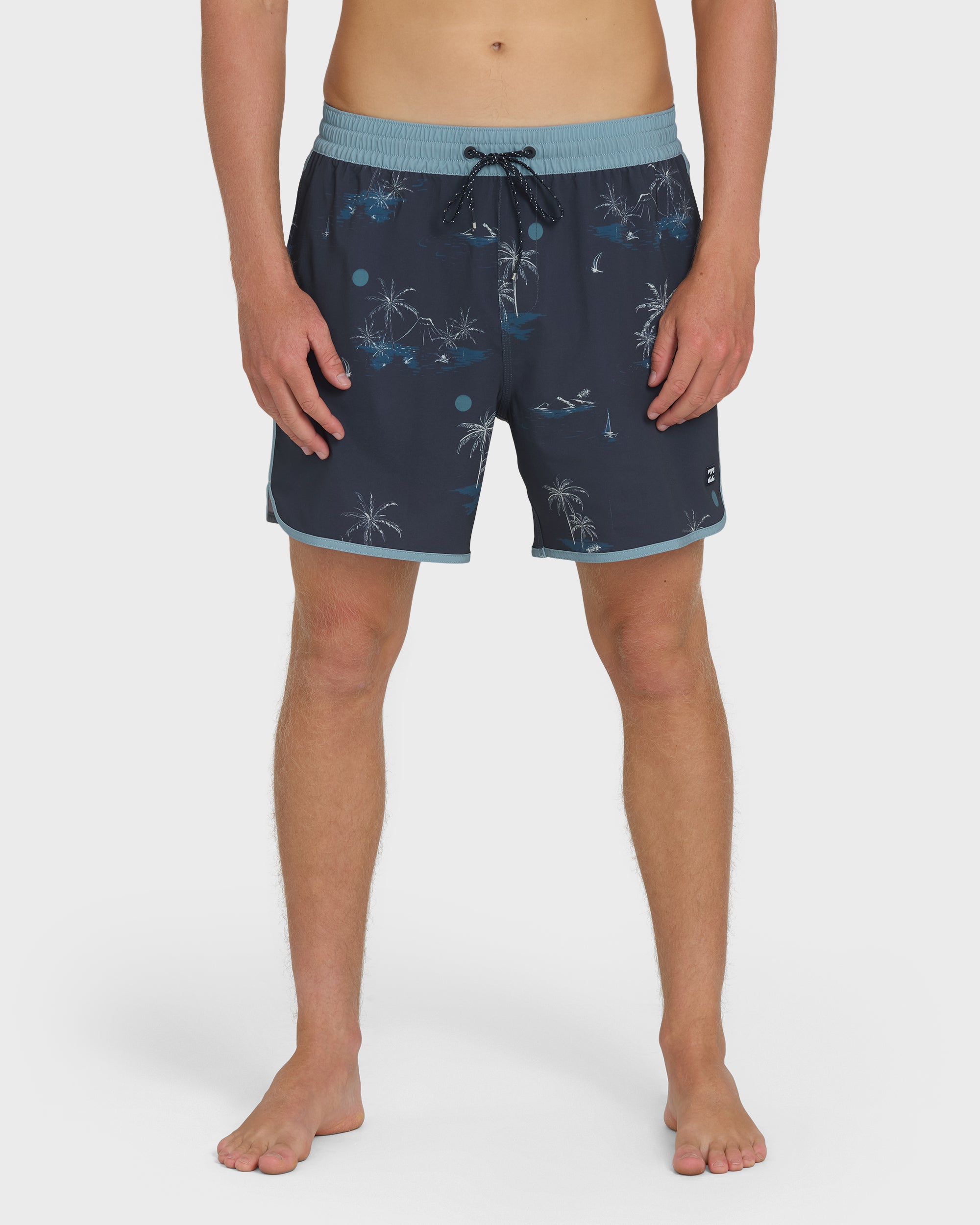Seventy Three Layback 16" Trunks - True Navy