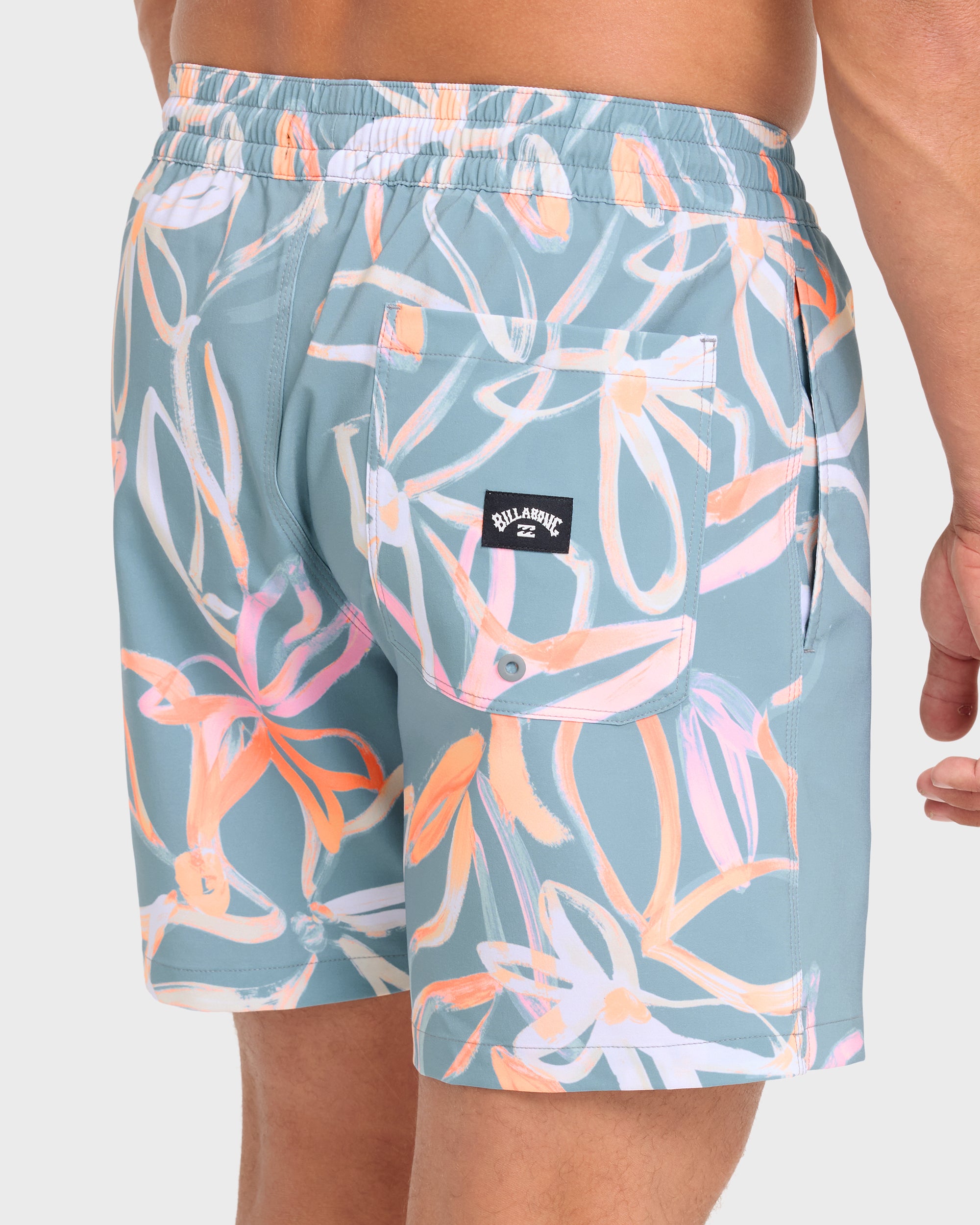 Good Times Layback 16" Swim Trunks - Pale Mauve