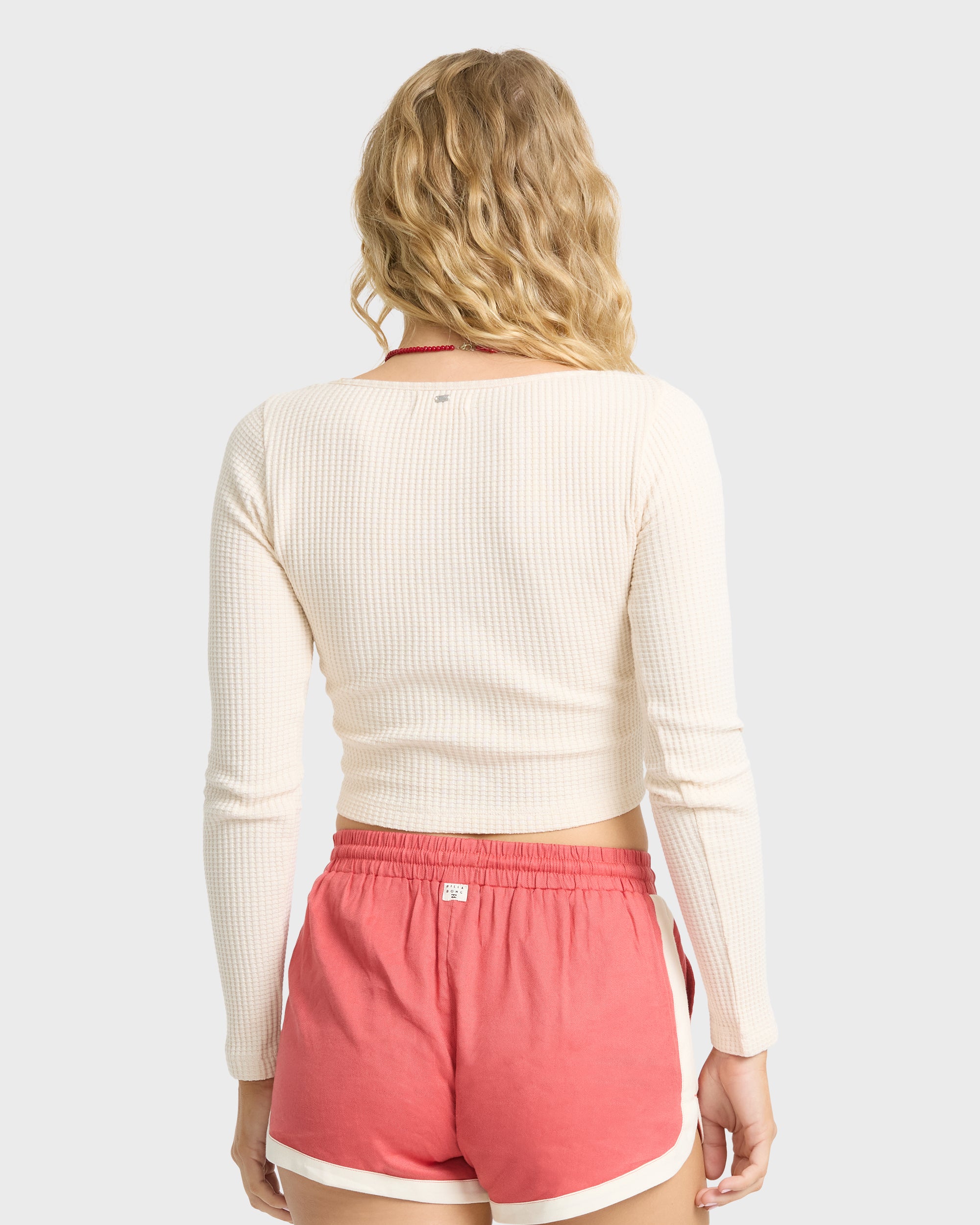 Paxton Long Sleeve Cotton Knit Top - White Cap