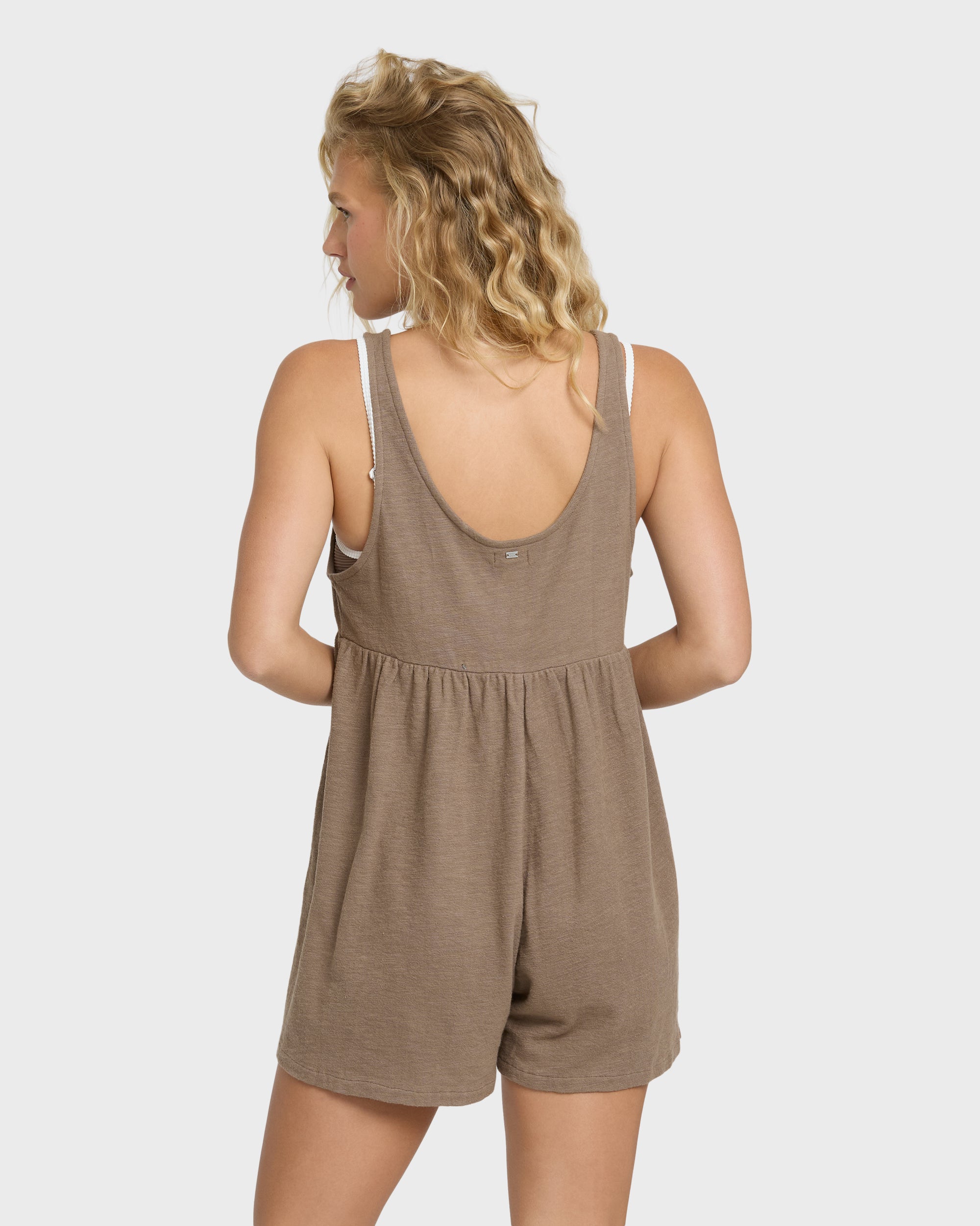 Easy Does It Knit Cover-Up Romper - Incense