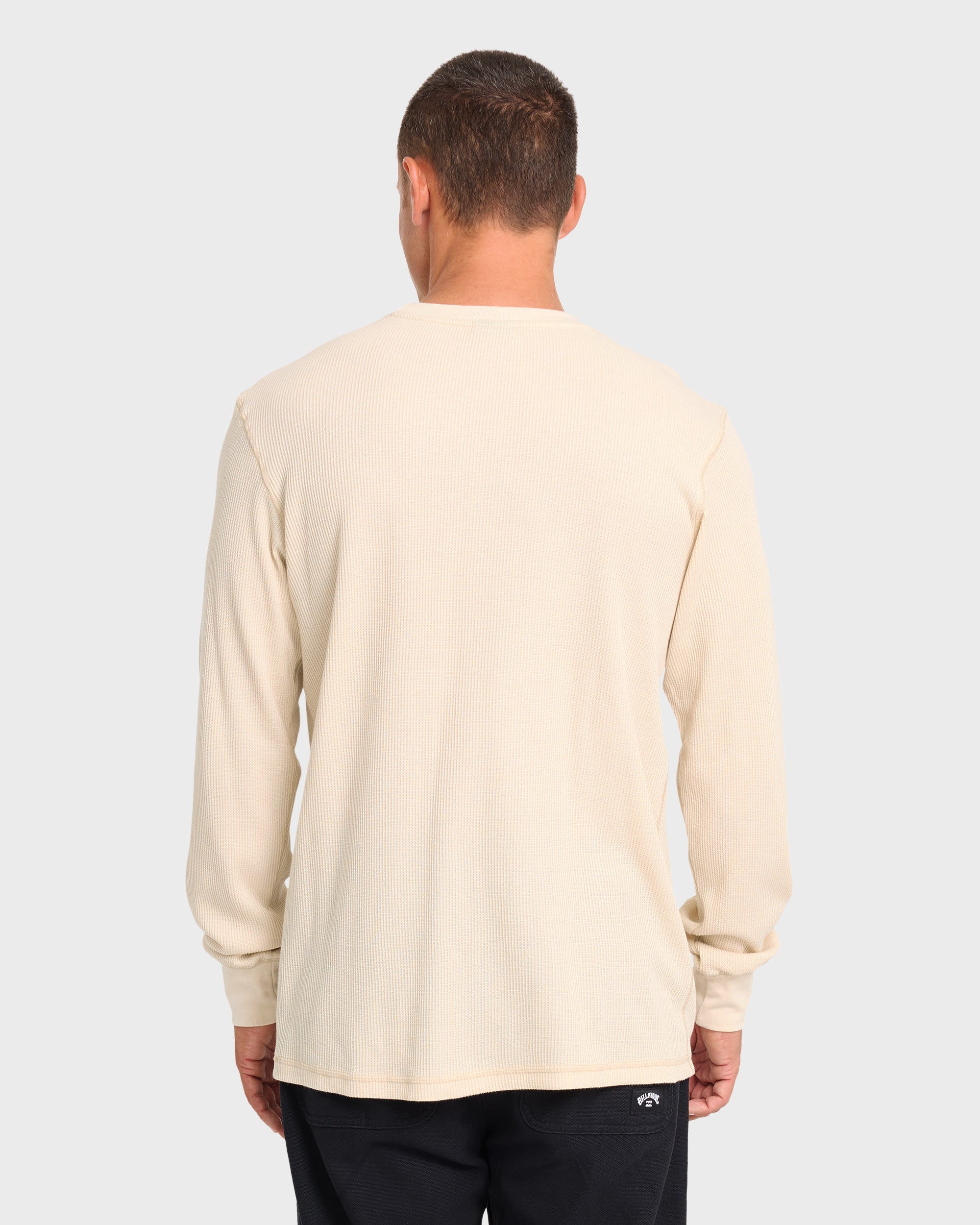 Essential Thermal Long Sleeve Knit T-Shirt - Oatmeal