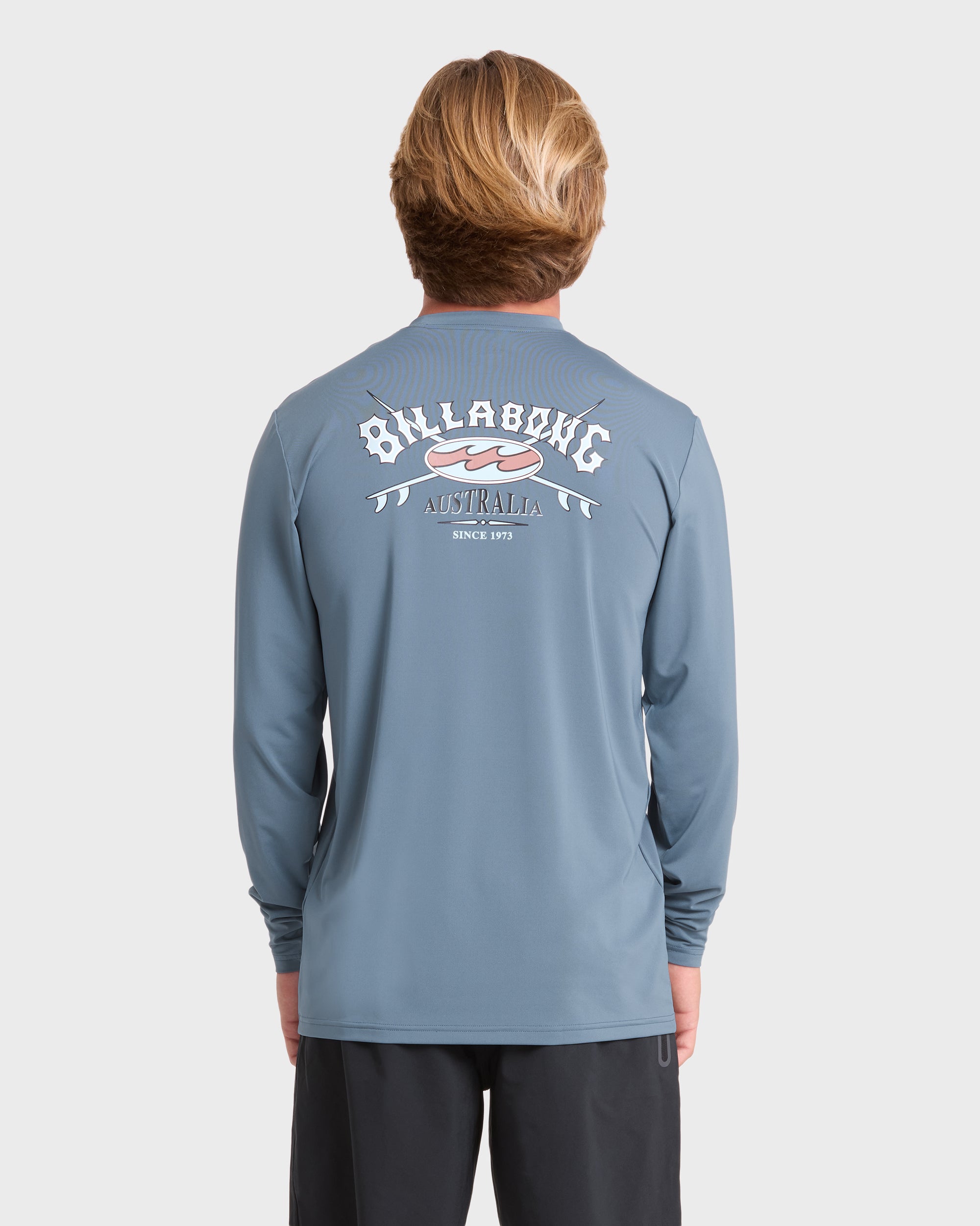 Crossboards UPF 50 Long Sleeve Surf Tee - China Blue