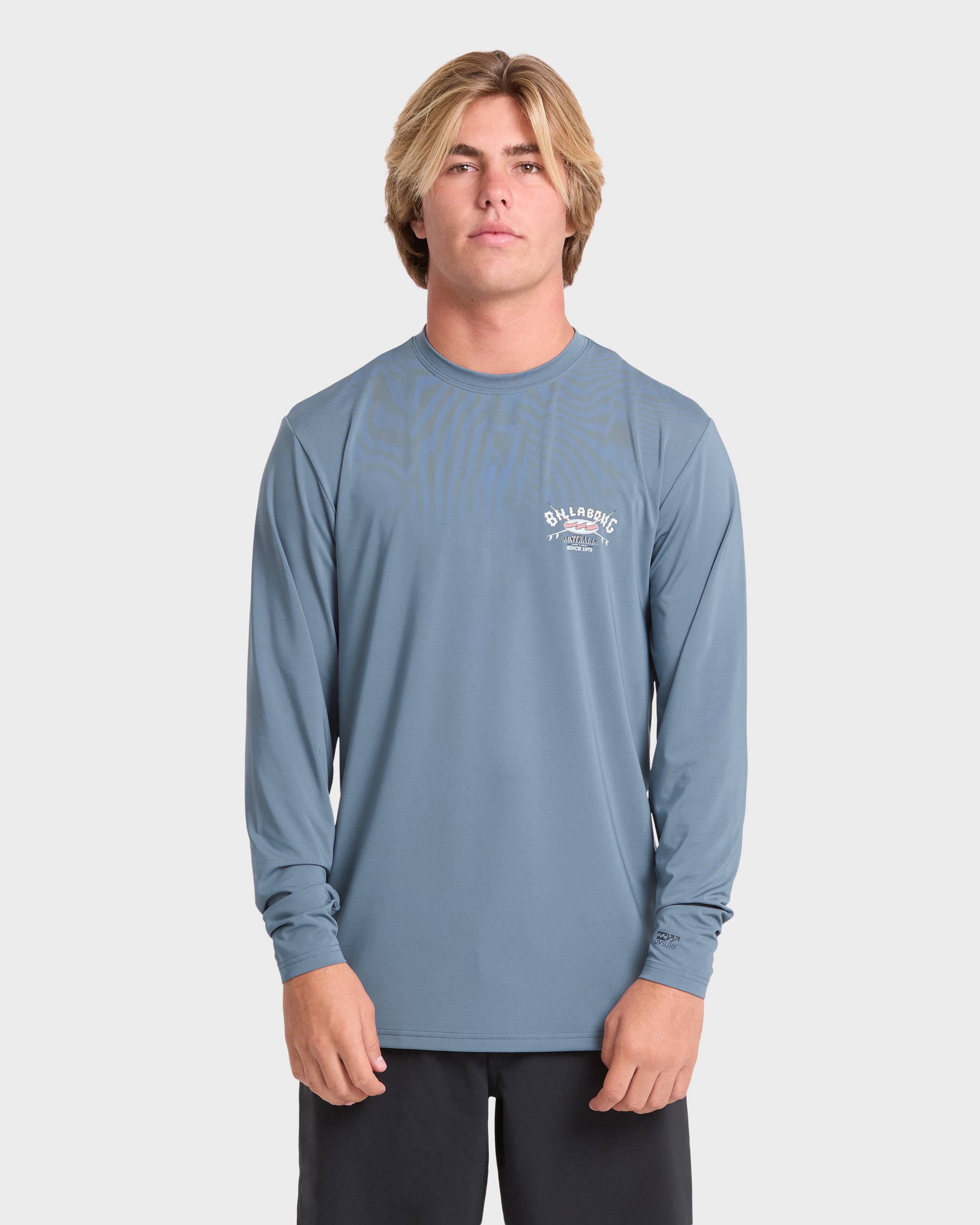 Crossboards UPF 50 Long Sleeve Surf Tee - China Blue