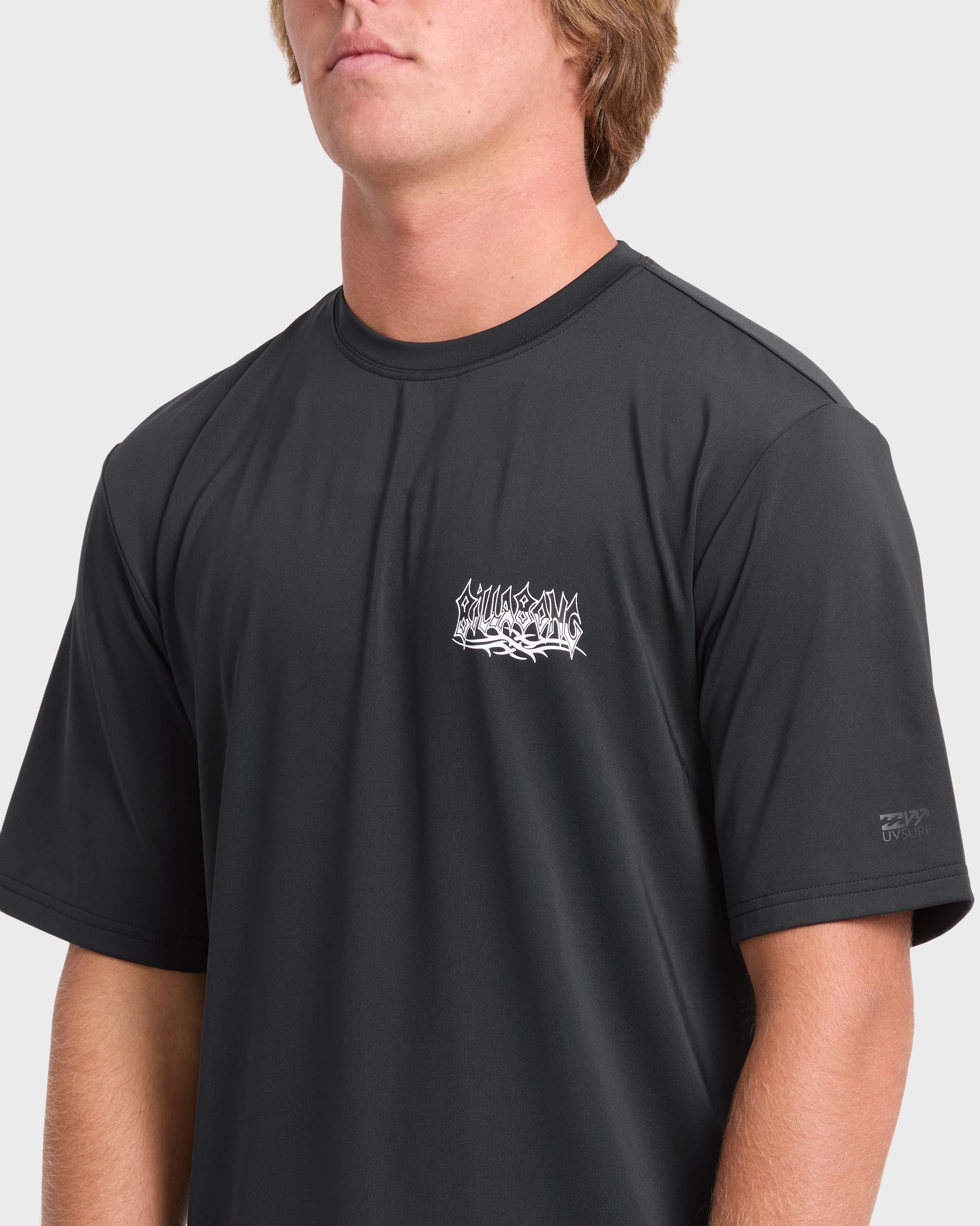 Rift UPF 50 Short Sleeve Surf Tee - Black