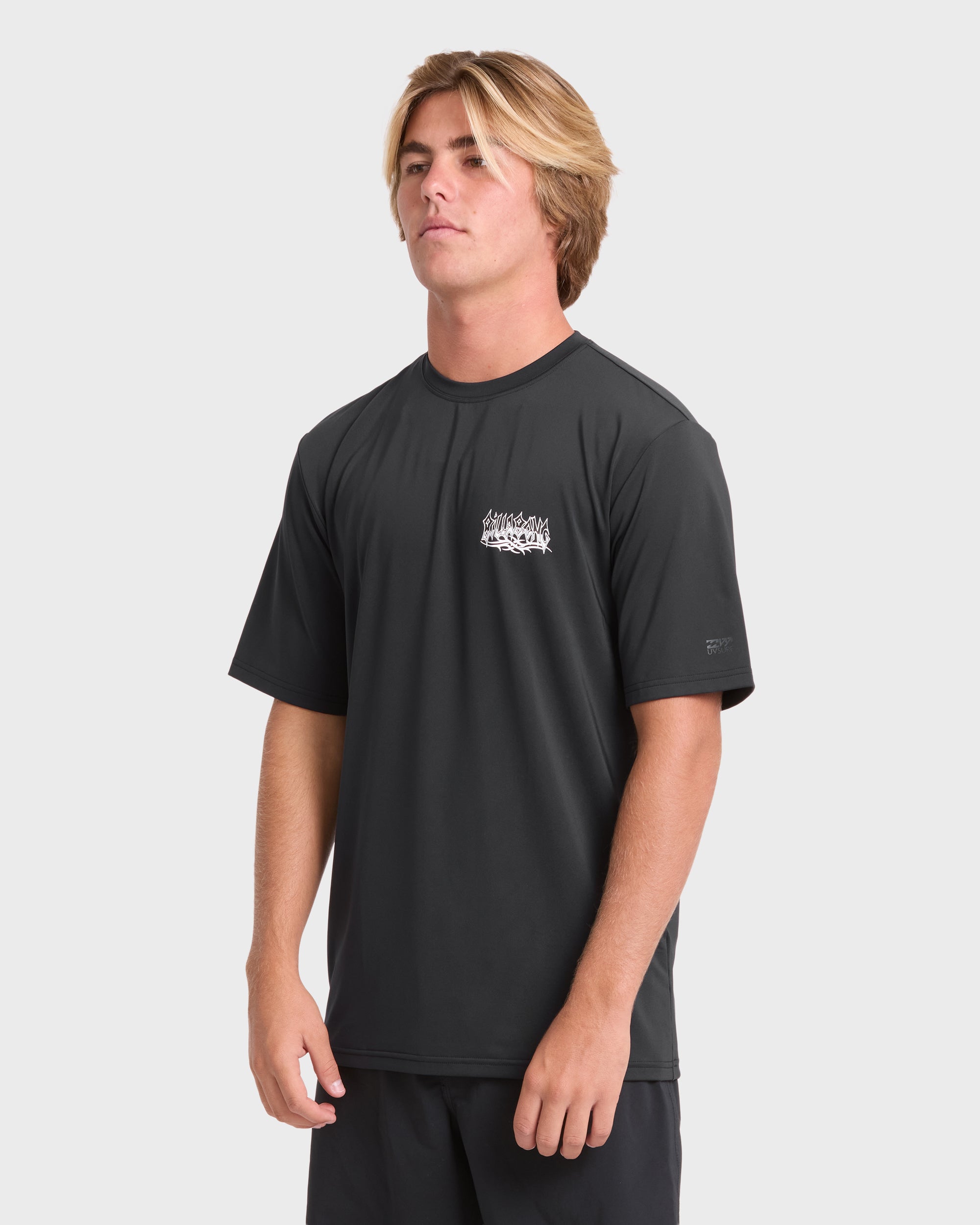 Rift UPF 50 Short Sleeve Surf Tee - Black