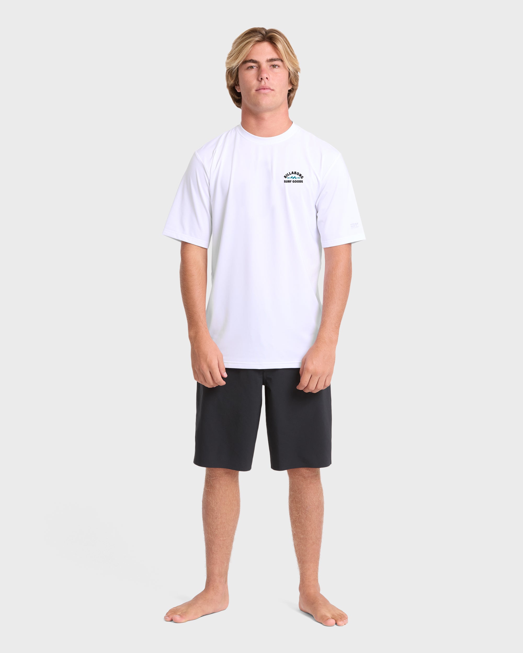 Rift UPF 50 Short Sleeve Surf Tee - White