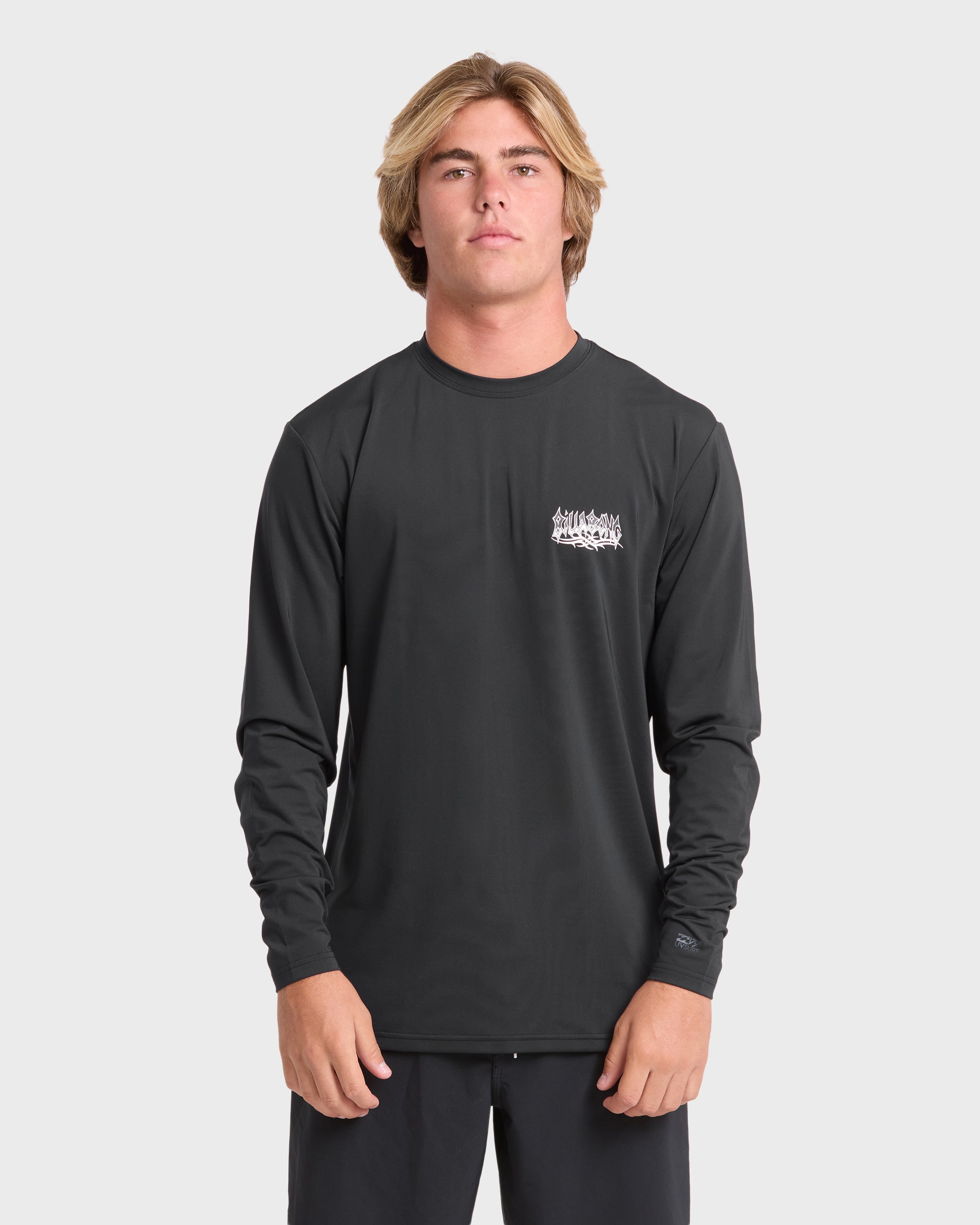 Primo Pack Loose Fit UPF 50 Long Sleeve Surf Tee - Black