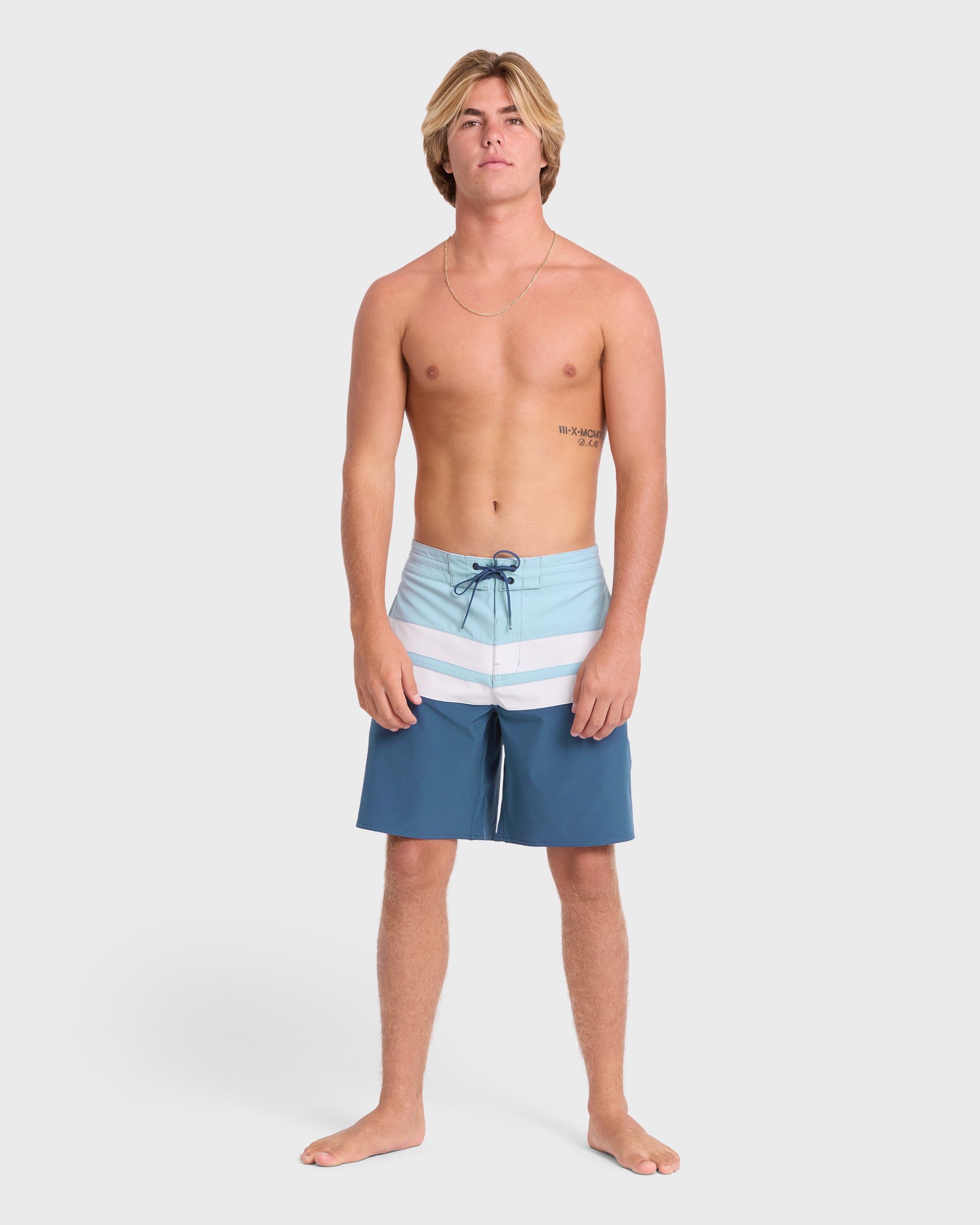 Momentum Lo Tide 18.5" Boardshorts - Blue Fog