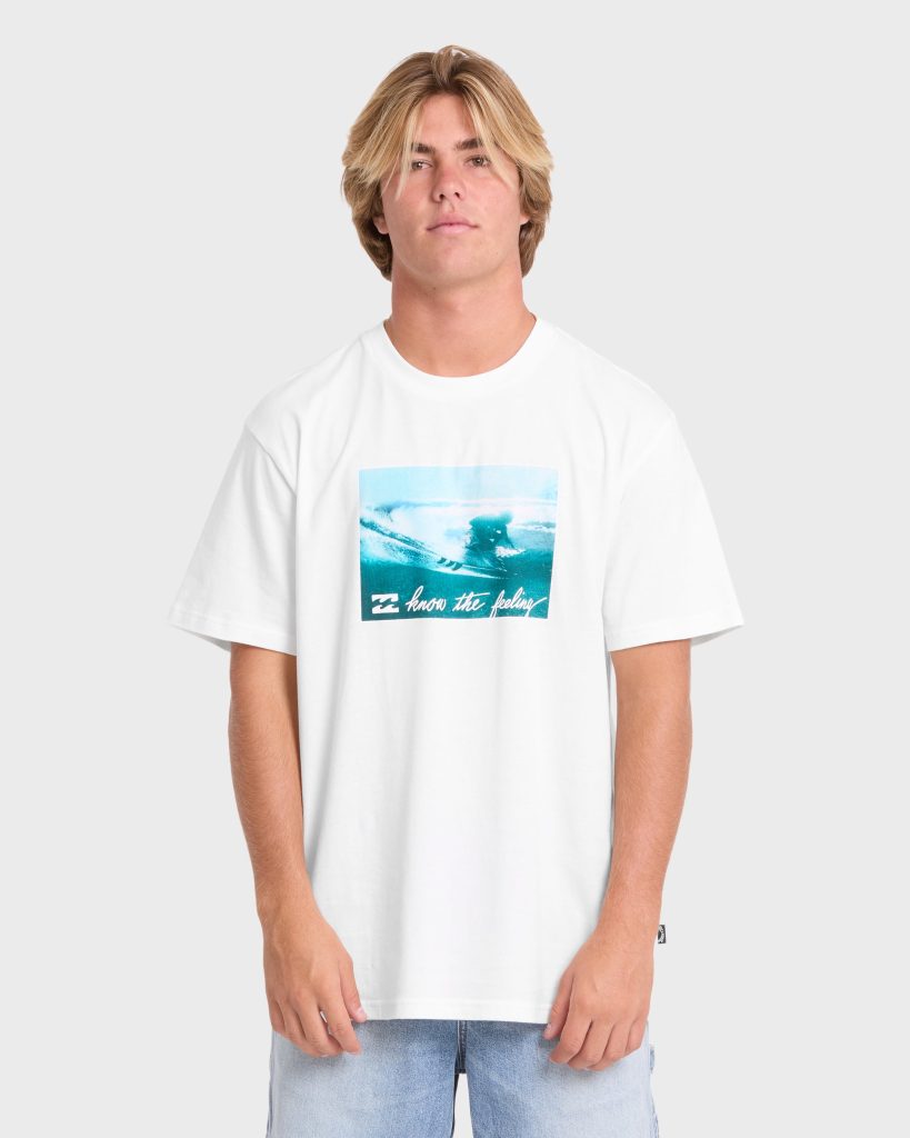 Lucid Premium Short Sleeve Cotton Graphic T-Shirt - Off White