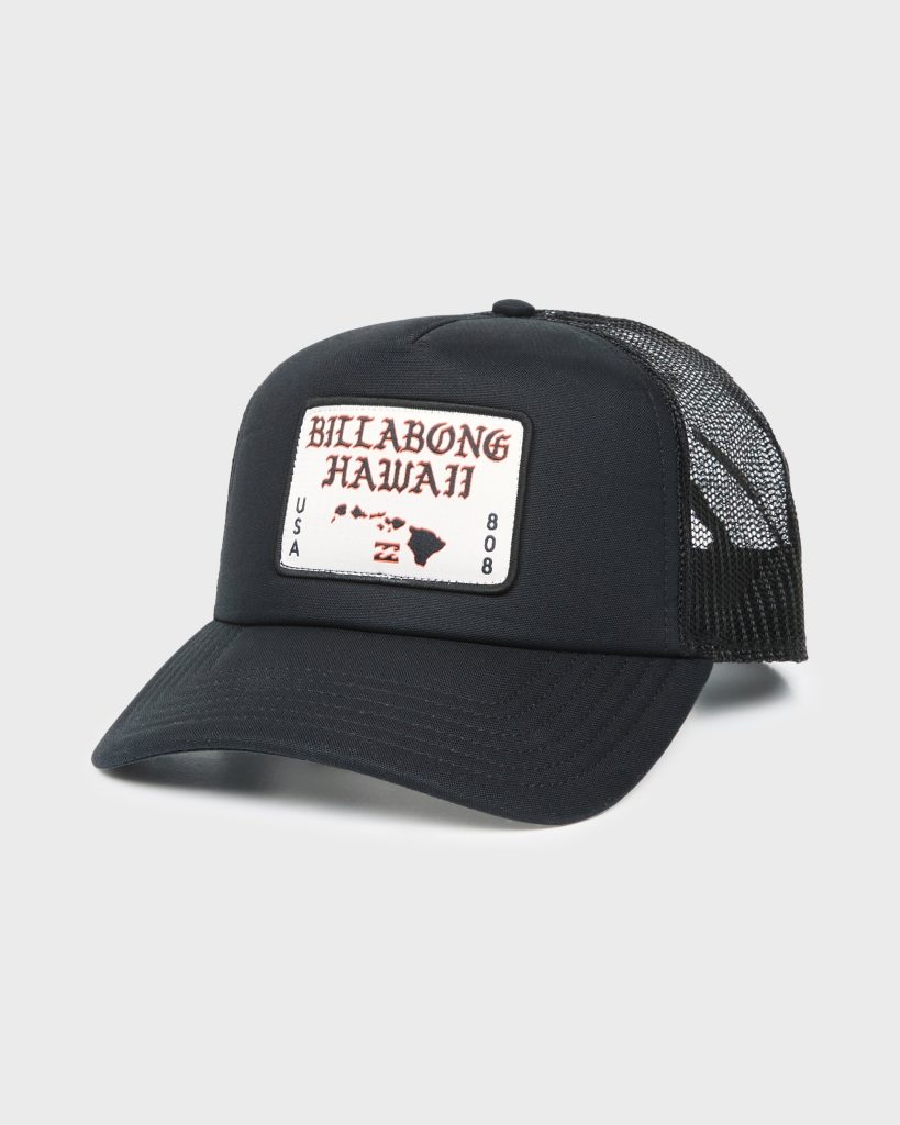 Island Chain Trucker Hat - Black