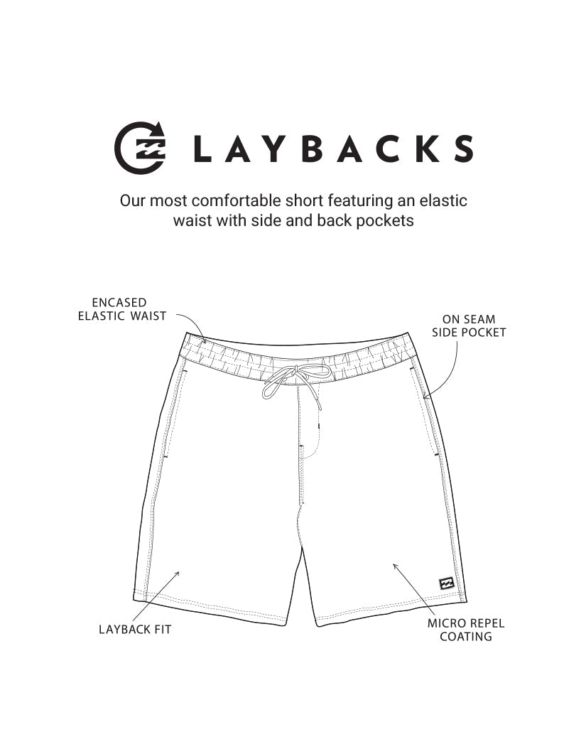 Good Times Layback 16" Trunks - Washed Blue